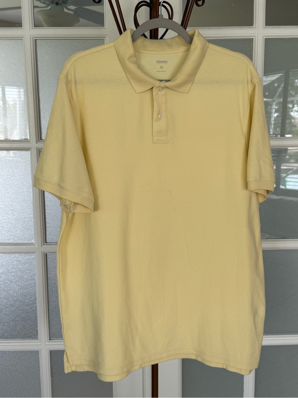 Sonoma Men's Polo in Pale Yellow